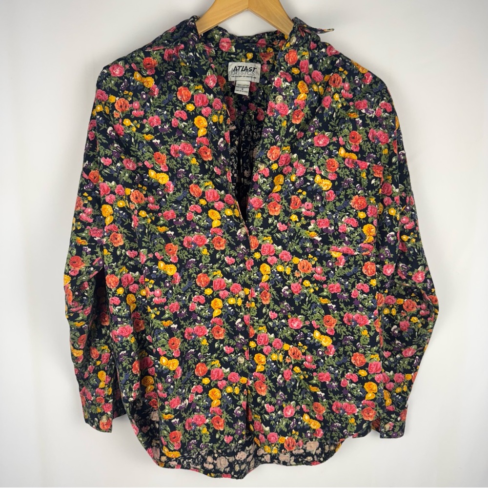 At Last 90’s Floral Multicolor Shirt